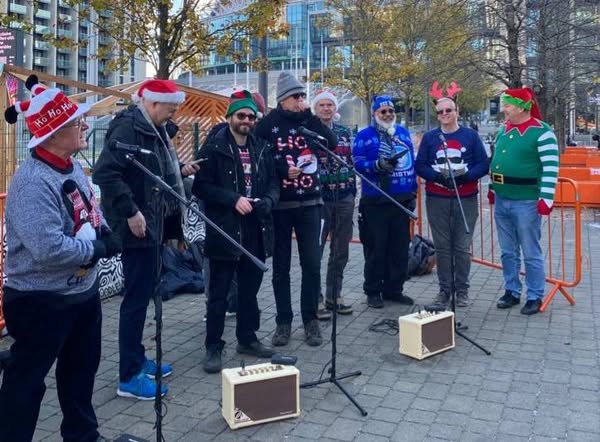 Charity carol pub crawl in Ealing
