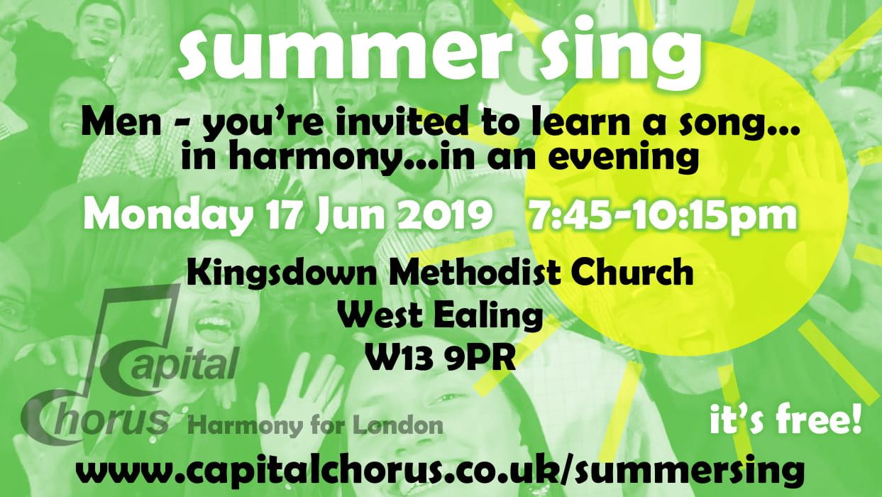 Come and join our Summer Sing event